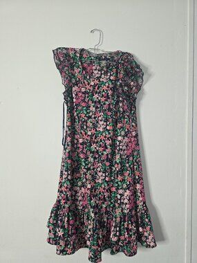Tommy Hilfiger Women's Ruffled-Hem Shift Dress Sz 8p
